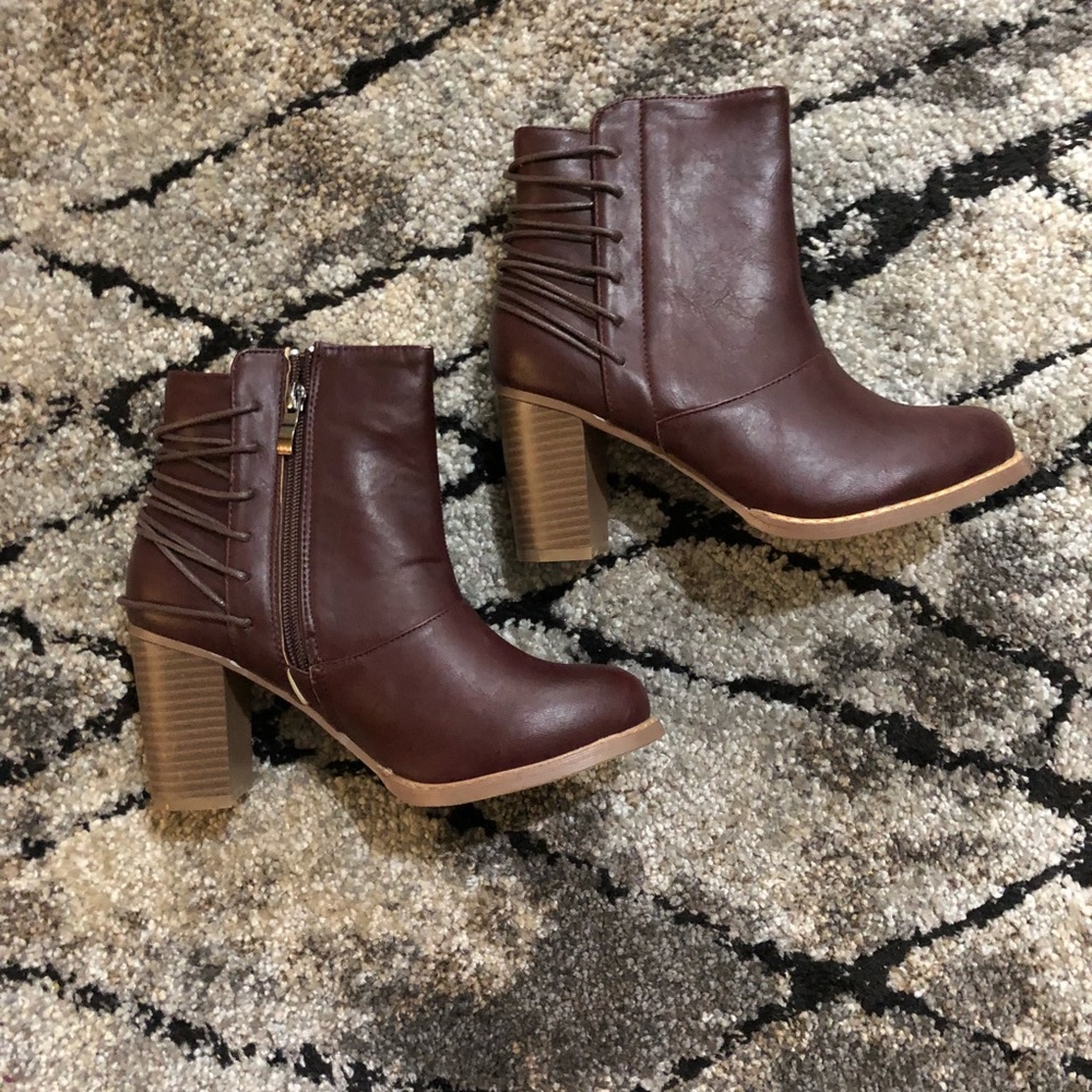Burgundy Booties